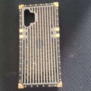 NEW SAMSUNG A32 5G Rubber Bling Gold and Black Designer Phone Case